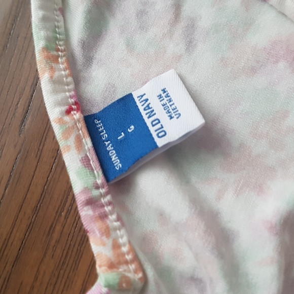 Old Navy Sunday Sleep Floral Comfy Tank Women's Size L - Picture 7 of 10